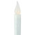 8.5" Pre-Lit White and Gold LED Flickering Window Christmas Candle Lamp