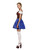 49" Brown and Navy Blue Dirndl Women Adult Halloween Costume - Large