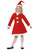 50" Red and White Santa Girl Child Christmas Costume - Medium