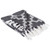 60" Black and White Rectangular Lattice Cotton Throw