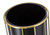 Set of 2 Gold Colored and Black Powder-Coated Planters 20.5"