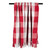 60" Red and White Rectangular Cotton Checkered Throw