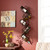 36.5" Brown Geometric Cubes Wall Mount Wine Storage Unit