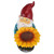 11.5" Sunflower Gnome Hand Painted Outdoor Garden Statue