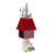 7.25" White Peanuts Snoopy and Woodstock Doghouse Christmas Bubble Night Light
