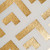 Set of 4 White and Gold Nonwoven Polyester Cube Storage Bin with Double Diamond Design 11"