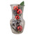 7" LED Lighted Magnolia Leaf, Pinecone and Red Ball Ornaments Christmas Decorations