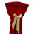 12" Red and Gold Cable Knit Wine Sweater Bottle Cover
