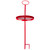 30" Red Metal Take Anywhere Round Table Outdoor Patio Ground Stake - 34283428