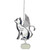 4" Silver Metal Cat With Wings Memorial Christmas Ornament