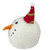 5" Snowman Head with a Red and Green Striped Hat Christmas Ornament