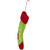 9.5" Green and Red Polka Dotted Felt Christmas Stocking Ornament
