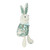 13" Green and Ivory Floral Easter Bunny Rabbit Spring Tabletop Decor