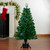 4' Pre-Lit Potted Fiber Optic Artificial Christmas Tree, Multicolor LED Lights