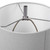 25" White and Clear Transitional Buffet Lamp
