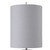 25" White and Clear Transitional Buffet Lamp