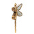 13.75" Antique Gold Dragonfly Accent Decor