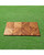 Set of 10 Brown Natural Finish 12-Diagonal Outdoor Slat Interlocking Deck Tiles 11"