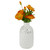 13" Orange and Green Artificial Poppy Flower Bouquet