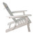 36" White Corona Classic Folding Wooden Adirondack Chair