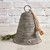 7.75" x 9.75" Gray Large Metal Vintage Bell
