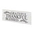 Creative Brands 15.75" White and Black Rectangular Plaque Wall Art Decoration - G2468