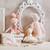 13.75" White and Pink Swan Doll