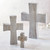 11" Medium Gray Wood Standing Cross