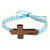 24-Piece Nylon Bracelet With Wooden Cross 8"