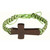 24-Piece Nylon Bracelet With Wooden Cross 8"