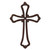 14" Brown Iron Wall Cross