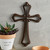 14" Brown Iron Wall Cross