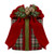 6.5" Red and Green Plaid Christmas Gift Decoration with Bow