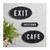 8" Black and White Rectangular Iron Sign with "Welcome" Design