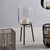 10" Black Tabletop Candle Vase Holder