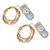 Set of 2 Warm White Battery Operated Mini LED String Lights