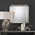 30.5” Verea Metallic Silver Square Wall Mirror