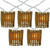 10-Count Brown Tropical Bamboo Outdoor Patio String Light Set, 7.25ft White Wire