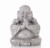 10" Gray Buddha Praying in Sitting Position Statue