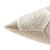 22" Beige and White Geometric Square Throw Pillow