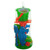 Pack of 4 Green and Blue Beach Play Set with 14-Piece Standing Sifter and Dump Truck