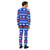 Blue and White The Rudolph Men Adult Christmas Suit - US52