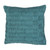20" Teal Blue Solid Square Decorative Throw Pillow