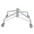 White Metal Rolling Christmas Tree Stand for 6.5'-7.5' Artificial Trees