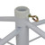 White Metal Rolling Christmas Tree Stand for 6.5'-7.5' Artificial Trees