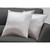 Set of 2 Ice Silver Solid Square Throw Pillows with Zipper Closure 18"