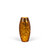 Set of 2 Golden Colored Crackle Pattern Lighted Glass Vases with Timer 8.5"