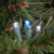 50ct Blue and White LED Wide Angle Mini Christmas Lights, 16.25ft Green Wire