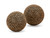 Set of 2 Black and Gold Toned Diamond Nailhead Detailed Decorative Orbs 4.5"