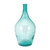 12.5" Translucent Blue Mouth-Blown Bubble Textured Decorative Small Vase